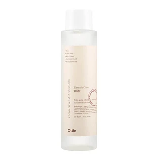 Ottie Blemish Clean, Gesichtswasser für Akne mit Niacinamid, 210 ml