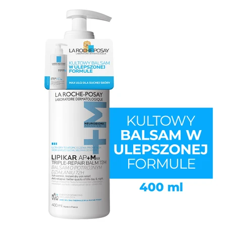 La Roche-Posay Lipikar Baume AP+Max, loción triple acción, 400 ml