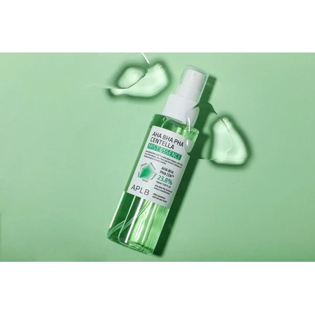 APLB AHA BHA PHA Centella Mist Essence, Gesichtsnebel-Essenz mit Säuren und Centella Asiatica, 105 ml.
