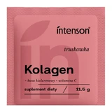 Intenson Collagen + Hyaluronsäure + Vitamin C, Pulver, Erdbeergeschmack, 11,5 g