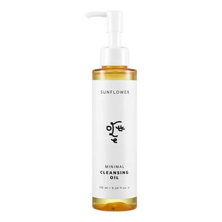 Ottie Sunflower Minimal Cleansing Oil, reinigende gezichtsolie met zonnebloemolie, 155 ml