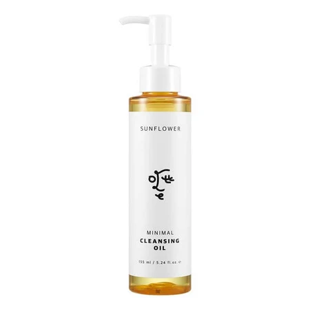 Ottie Sunflower Minimal Cleansing Oil, reinigende gezichtsolie met zonnebloemolie, 155 ml