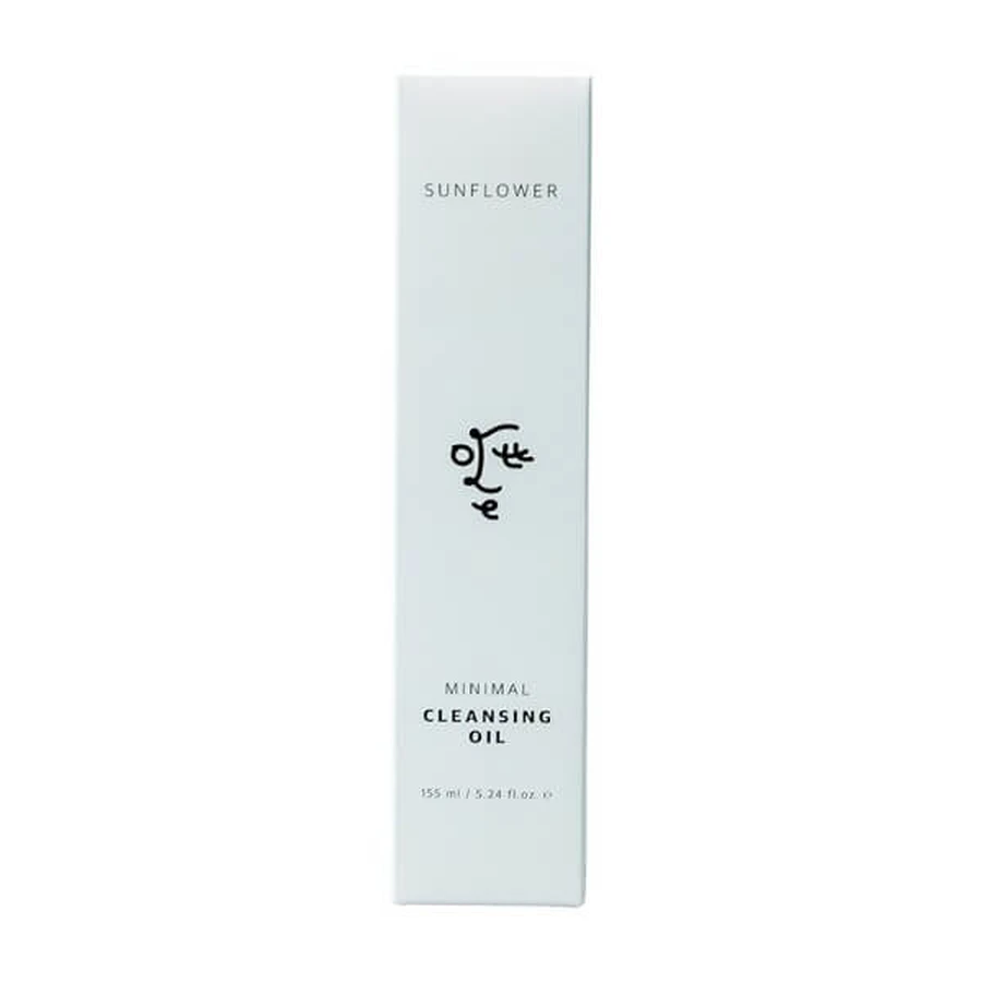 Ottie Sunflower Minimal Cleansing Oil, reinigende gezichtsolie met zonnebloemolie, 155 ml