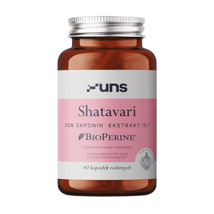 Uns Shatavari + Bioperine, harde capsules, 60 st.