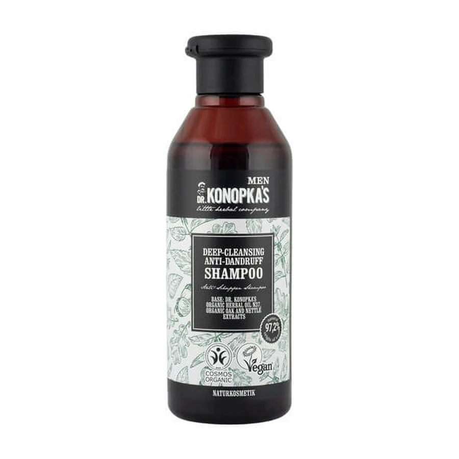 Dr.Konopka's Men, Tiefenreinigendes Anti-Schuppen-Shampoo, 280 ml