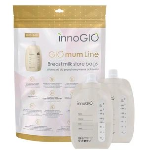 InnoGIO, GIOmum LIne food storage pouches GIO-349, disposable pouches, 20 pcs, connector, 1 pc.
