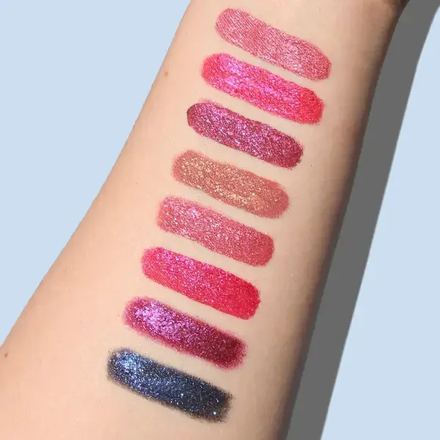 J.Cat Beauty Crystal Burst Liquid Lipstick, Lipgloss met Sparkles 101 Mind Reader, 0,8 g