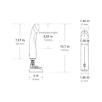 Lovense Mission 2, vibrerende dildo, 1 st.