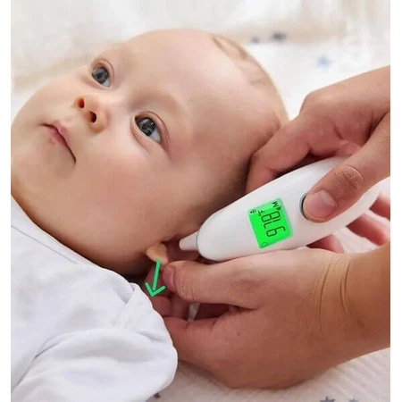 Momcozy Termómetro sin contacto para frente y oído, 1 ud.