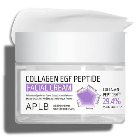 APLB Collagen EGF Peptide Facial Cream, facial firming cream with collagen and EGF peptides, 55 ml.