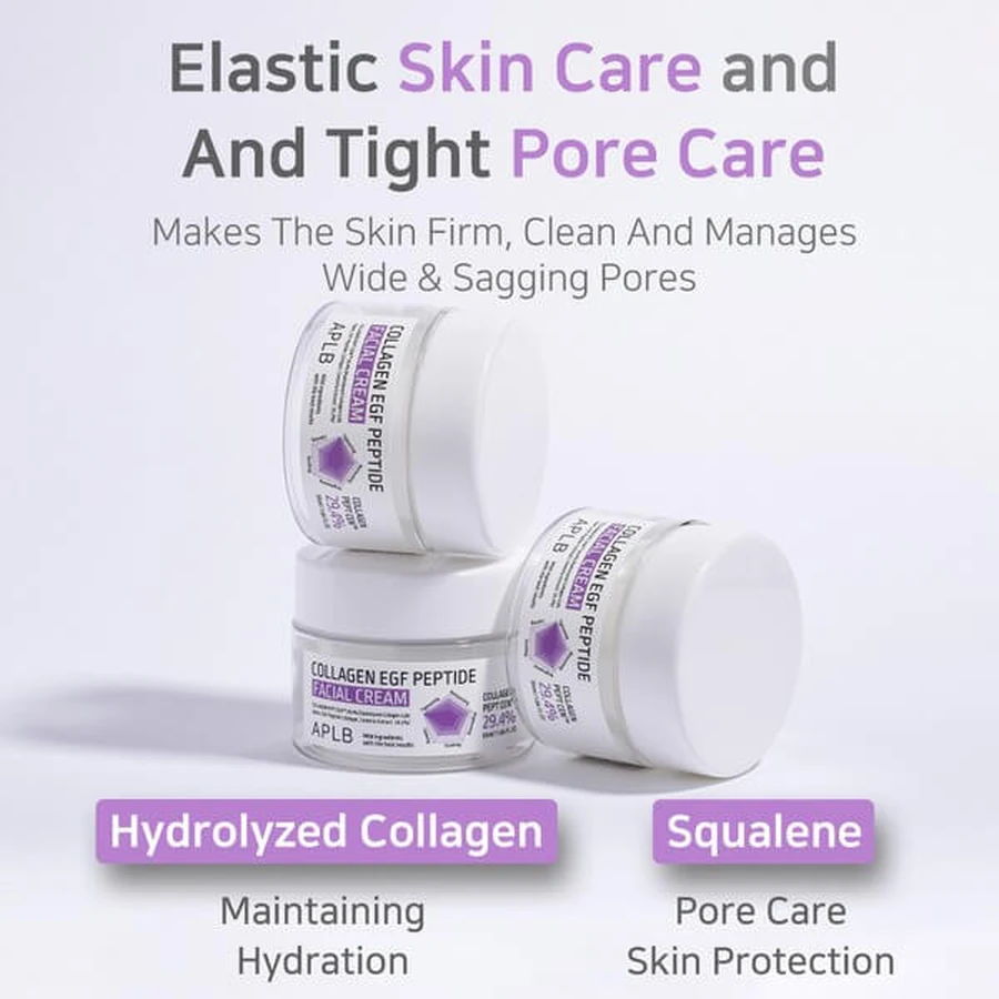 APLB Collagen EGF Peptide Facial Cream, facial firming cream with collagen and EGF peptides, 55 ml.