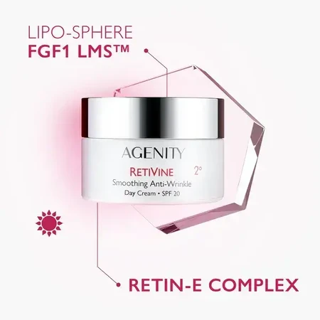 Agenity Retivine 2º Firming Set, Tagescreme, 50 ml + Nachtcreme, 25 ml + Kosmetiktasche