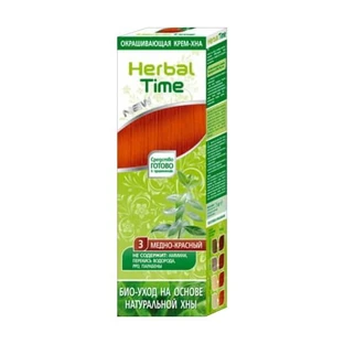 Herbal Time, natural hair henna, no. 03 honey red, 75 ml