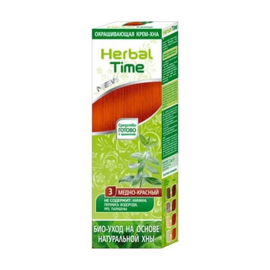Herbal Time, natural hair henna, no. 03 honey red, 75 ml