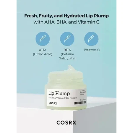 Cosrx Refresh AHA/BHA Vitamin C Lip Plumper, baume à lèvres avec effet d'augmentation, 20 g