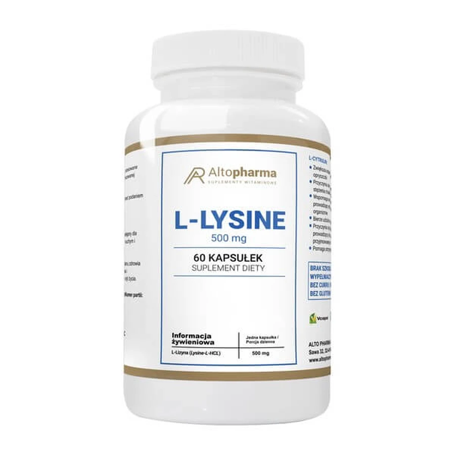 Alto Pharma L-Lysine 500 mg, capsules, 60 pcs.