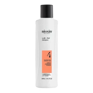 Nioxin System 4 Champú cuero cabelludo + cabello, champú para fortalecer el cabello teñido con debilitamiento progresivo, 300 ml