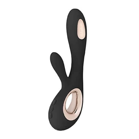 Lelo Soraya Wave Black, bunny type vibrator, 1 pc.