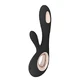 Lelo Soraya Wave Black, bunny type vibrator, 1 pc.