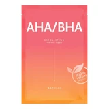Barulab, sheet mask with AHA and BHA acids, 23 g