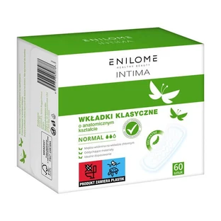 Enilome Healthy Beauty Intima, compresas clásicas, normal, 60 uds.