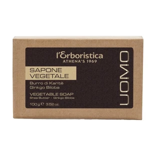 L'Erboristica Uomo, zeep met karitéboter en ginkgo biloba, 100 g
