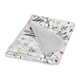 Babymatex, bamboo double-sided blanket 75x100 cm, gray-flowers, 1 pcs.