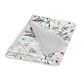 Babymatex, couverture double face en bambou 75x100 cm, gris-fleurs, 1 pcs.