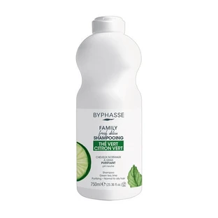 Byphasse Family Fresh Delice, shampoo voor normaal tot vet haar, groene thee en limoen, 750 ml