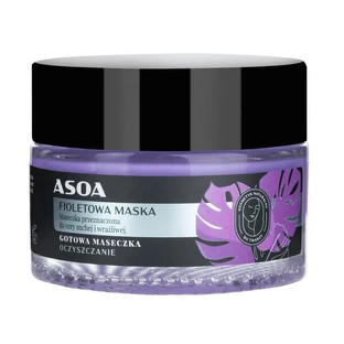 Asoa, purple mask for dry and sensitive skin, 50 ml