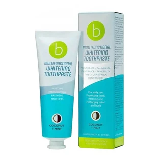 Beconfident Multifunctional Whitening, pasta de dientes blanqueadora, Coco + Menta, 75 ml.