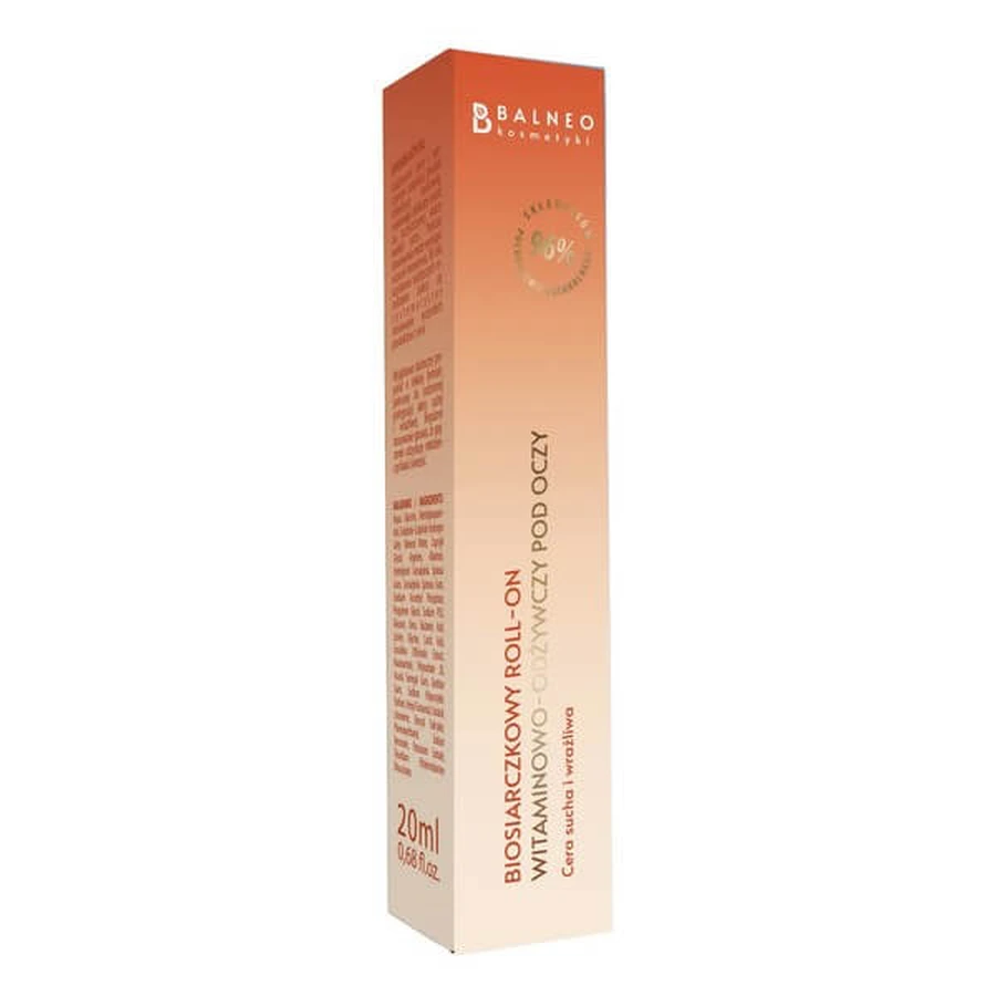 Balneocosmetics, biosulfide vitamin-nourishing eye roll-on, 20 ml