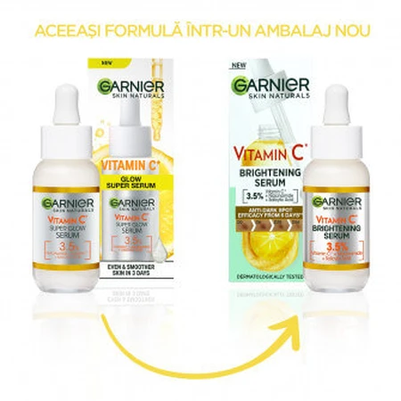 Garnier Skin Naturals Serum with Vitamin C, 30 ml