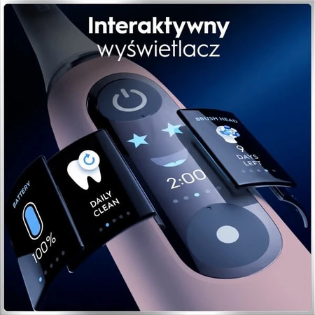 Oral-B iO 6N, elektrische tandenborstel, Roze zand, 1 st.