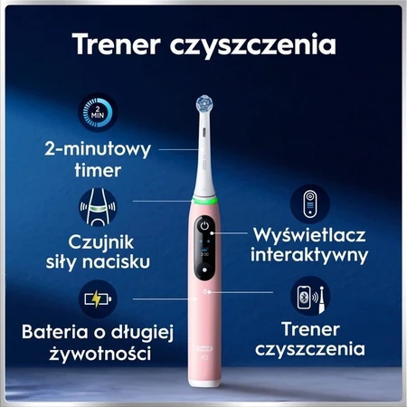 Oral-B iO 6N, elektrische tandenborstel, Roze zand, 1 st.