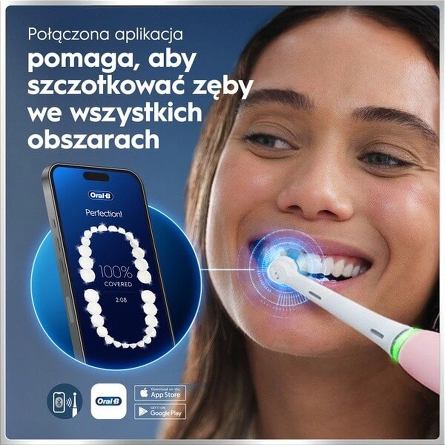 Oral-B iO 6N, elektrische tandenborstel, Roze zand, 1 st.