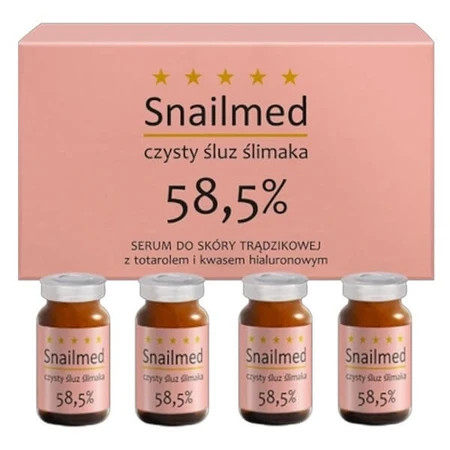 Snailmed, acne huidserum met tomatrol en hyaluronzuur, 4 x 8 ml
