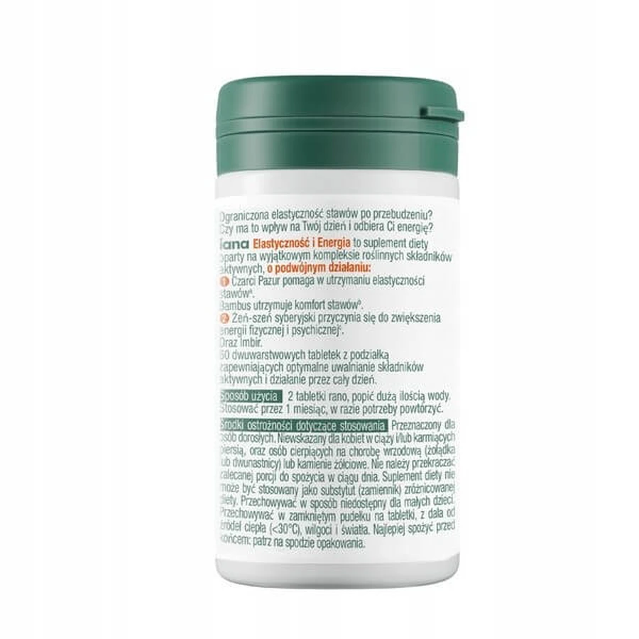 Iana Joint Flexibility + Energy, comprimidos, 60 uds.