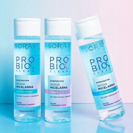 Soraya Probio Clean, agua micelar probiótica calmante, 250 ml