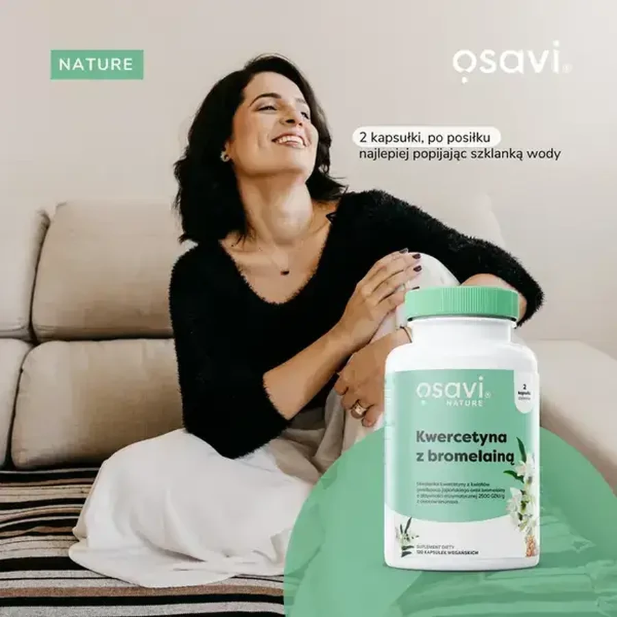 Osavi Quercetin with bromelain, hard capsules, 120 pcs.