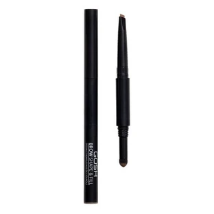 Gosh, Shape &amp; Fill, 2-in-1 eyebrow filler, 002 Grey Brown, 0.5 g