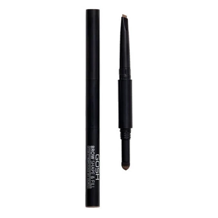 Gosh, Shape &amp; Fill, 2-in-1 eyebrow filler, 002 Grey Brown, 0.5 g