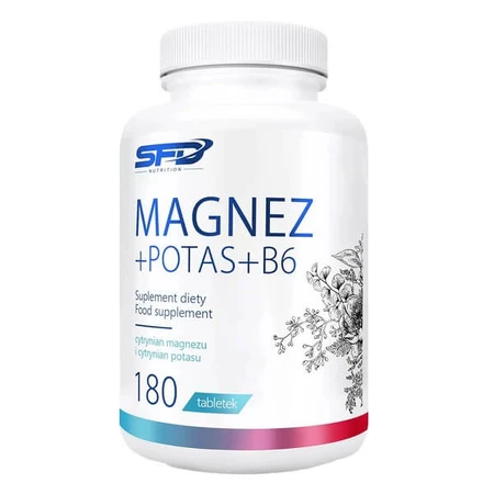 Set 2x SFD Magnesium + Kalium + B6, Tabletten, 180 Stück.