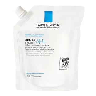La Roche-Posay Lipikar Syndet AP+, lipid replenishing cleansing cream against skin irritation, refill, 400 ml