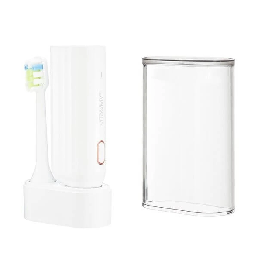 Vitammy Vivo, cepillo de dientes sónico con estuche, color blanco, 1 ud.