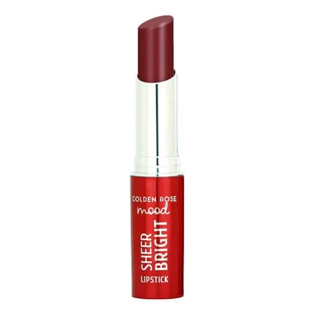 Golden Rose Mood Sheer Bright Lipstick, barra de labios brillante, 108, 3,3 g