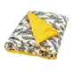 Babymatex Velvet, Baumwoll-Satin-Decke, 75 cm x 100 cm, Pfauenfeder, 1 Stück.