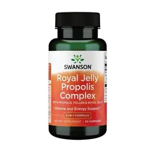 Swanson Gelée Royale Propolis Komplex, Kapseln, 60 Stück.