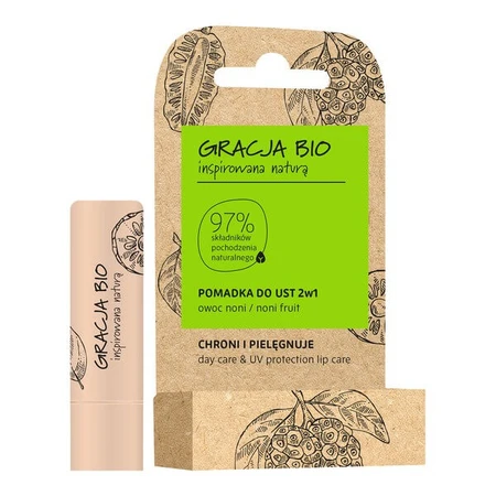 Gracja Bio, schützender und pflegender Lippenstift, Noni, 5 g
