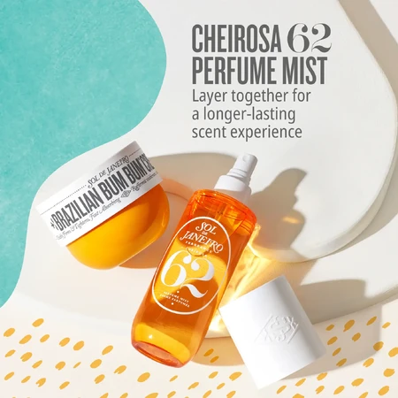 Sol de Janeiro, Bruma corporal perfumada Brazilian Crush Cheirosa 62, 240 ml